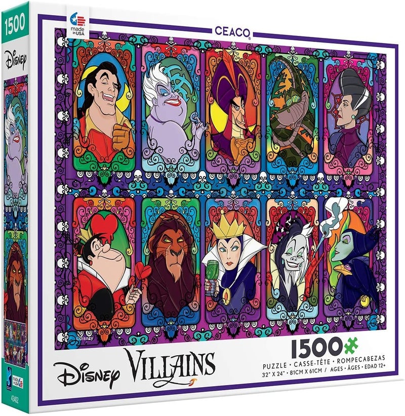 Ceaco - Disney - Villains 2 - 1500 Piece Jigsaw Puzzle - Image 3